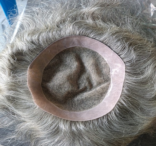 Gray Los Angeles Octagon Hair Patch For Men in Kolkata, India